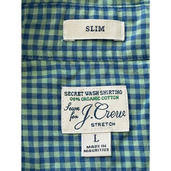 J. Crew buttoned shirt, "Secret Wash" Shirt, size mens Large, Slim fit - Picture 3 of 12